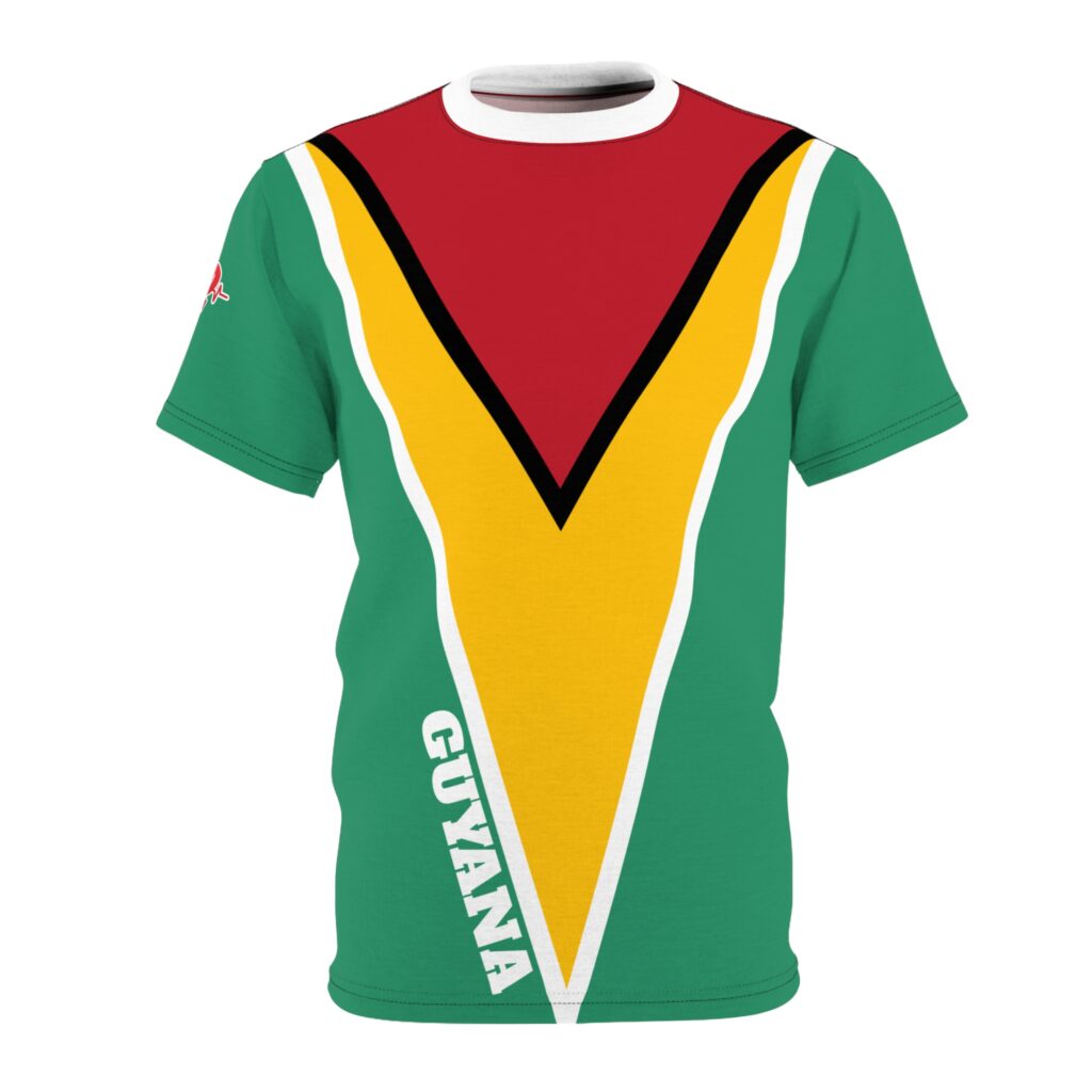 Guyana Golden Arrowhead T-Shirt — All‑Over Print