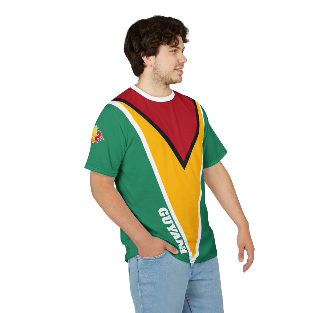 Guyana Golden Arrowhead T-Shirt — All‑Over Print