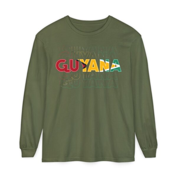 Guyana Colourful Flag Long Sleeve Tee