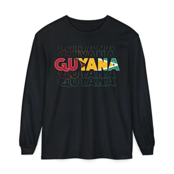 Guyana Colourful Flag Long Sleeve Tee