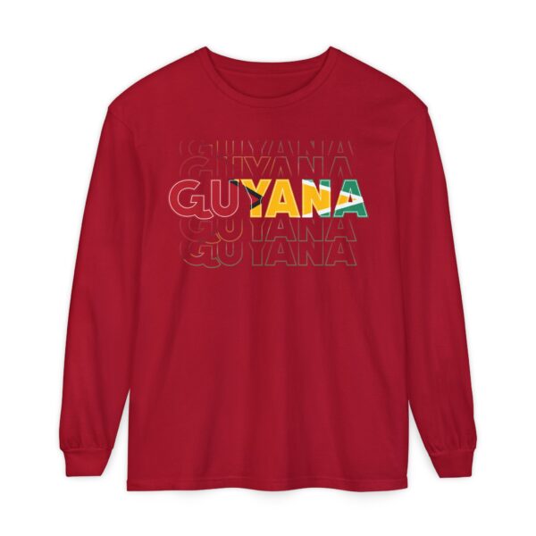 Guyana Colourful Flag Long Sleeve Tee