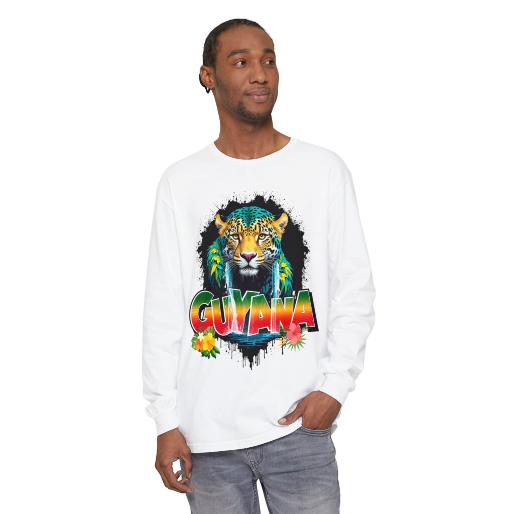 Guyana Jaguar Graphic Long Sleeve Tee