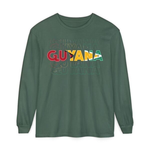 Guyana Colourful Flag Long Sleeve Tee