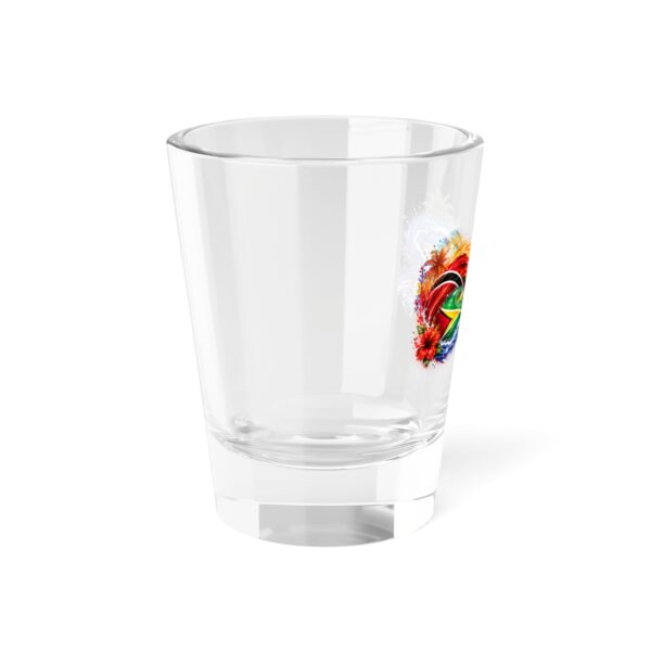 Caribbean Infinity Shot Glass — Caribbean Tropical Flag Design (1.5 oz)
