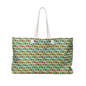 Guyana Flag Pattern Weekender Bag – Tropical Travel Tote